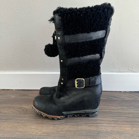 Sorel Helen Holiday Wedge Boots - Picture 1 of 7